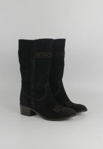 6611-SERRAJE-NEGRO-PESP-Y-SUELA-MARRON-PAR FOTOGRAFÍA 6611 SERRAJE NEGRO PAR