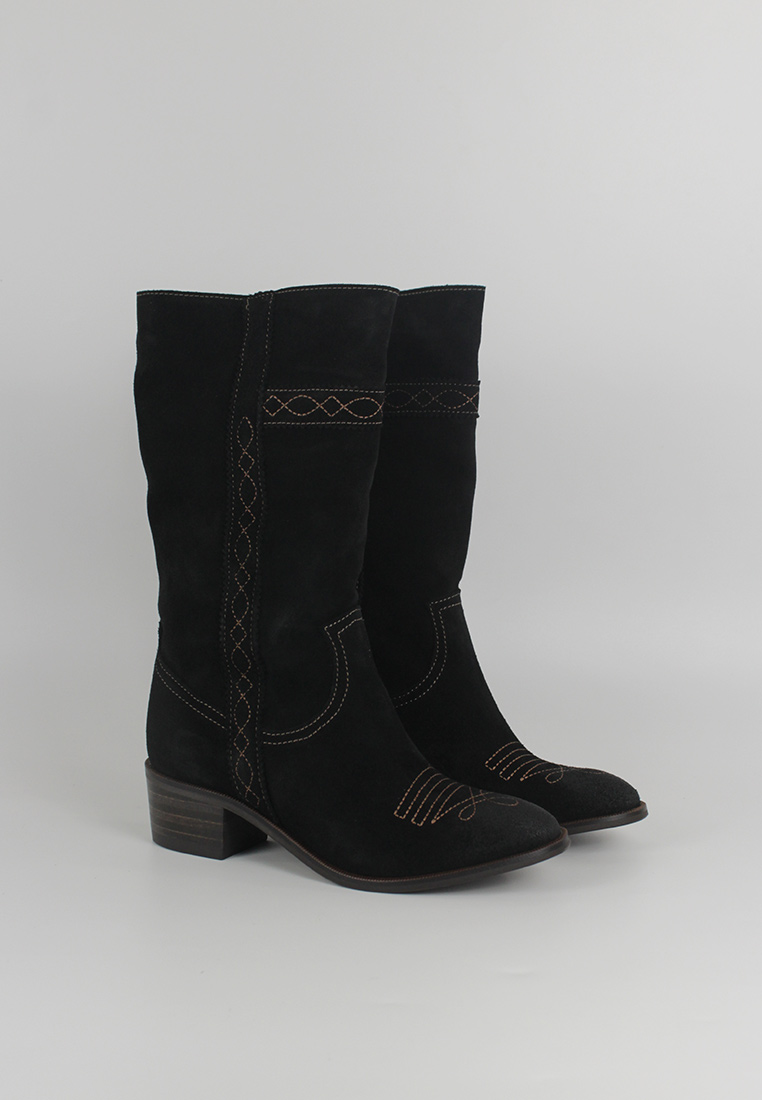 6611-SERRAJE-NEGRO-PESP-Y-SUELA-MARRON-PAR FOTOGRAFÍA 6611 SERRAJE NEGRO PAR