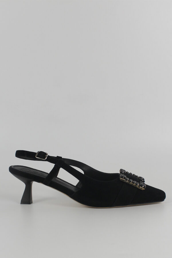 FOTOGRAFÍA ZAPATOS DE TACÓN 6666 LOREM NEGRO PERFIL