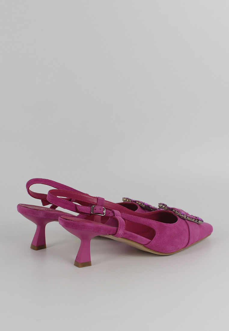FOTOGRAFÍA ZAPATOS DE TACÓN 6666 LOREM FUCSIA DETRÁS