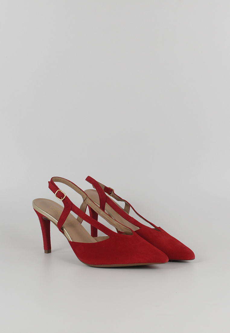 IMAGEN-25 FOTOGRAFÍA ZAPATO DE TACÓN 19464 ANTE ROJO PAR