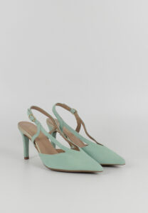FOTOGRAFÍA ZAPATO DE TACÓN 19464 ANTE VERDE AGUA PAR