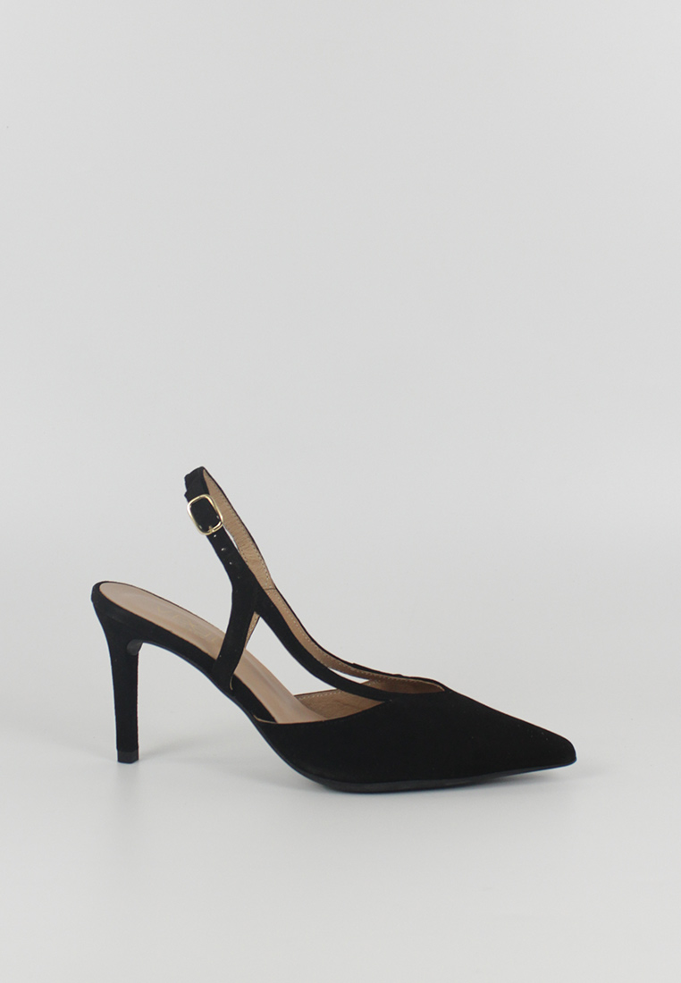 IMAGEN-77 FOTOGRAFÍA ZAPATOS DE TACÓN 19464 ANTE NEGRO DE LADO