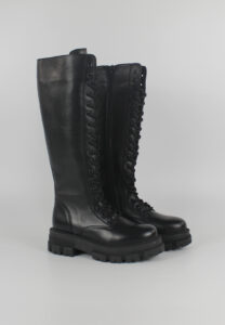 Imagen de las botas 6864 ANKAA Piel Negro de lado