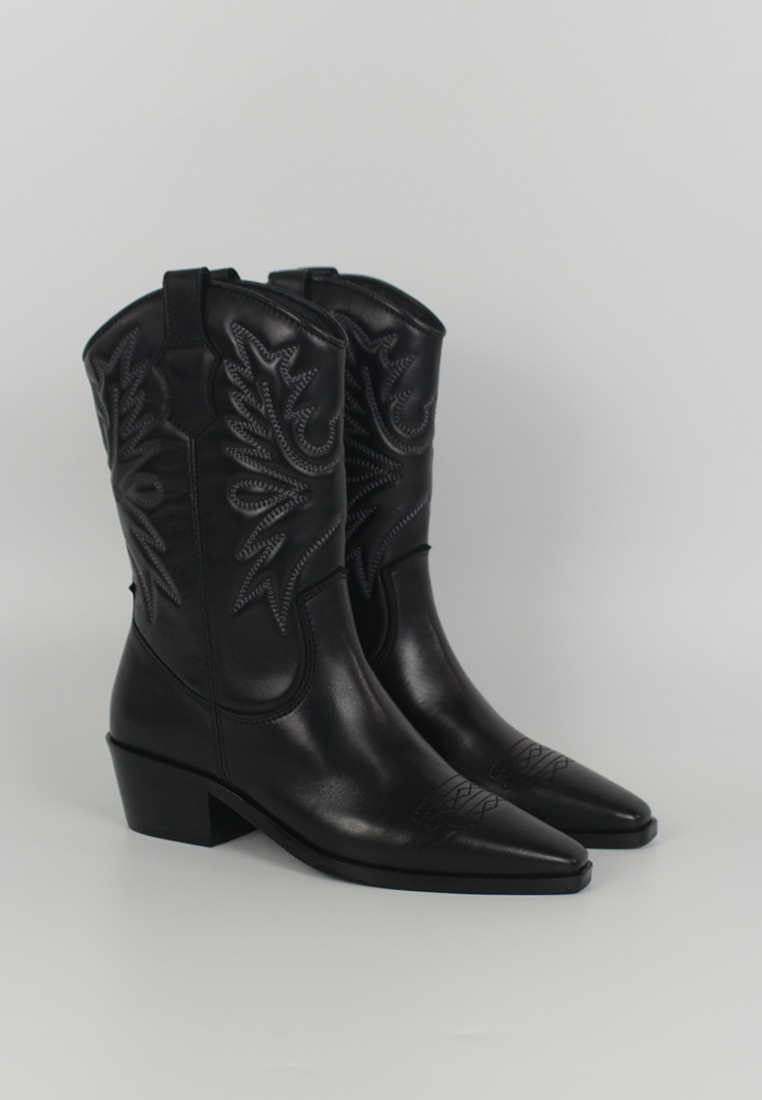 IMAGEN BOTAS 7404 HAYDE PIEL NEGRO PERFIL 2