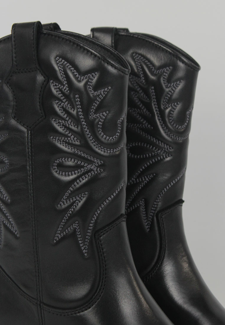 IMAGEN BOTAS 7404 HAYDE PIEL NEGRO PERFIL 3